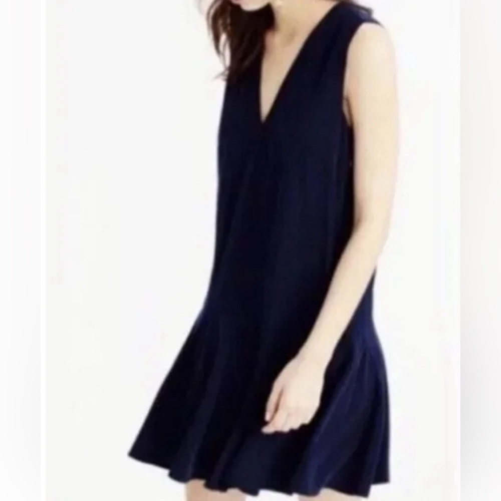 J. Crew v-neck flounce dress